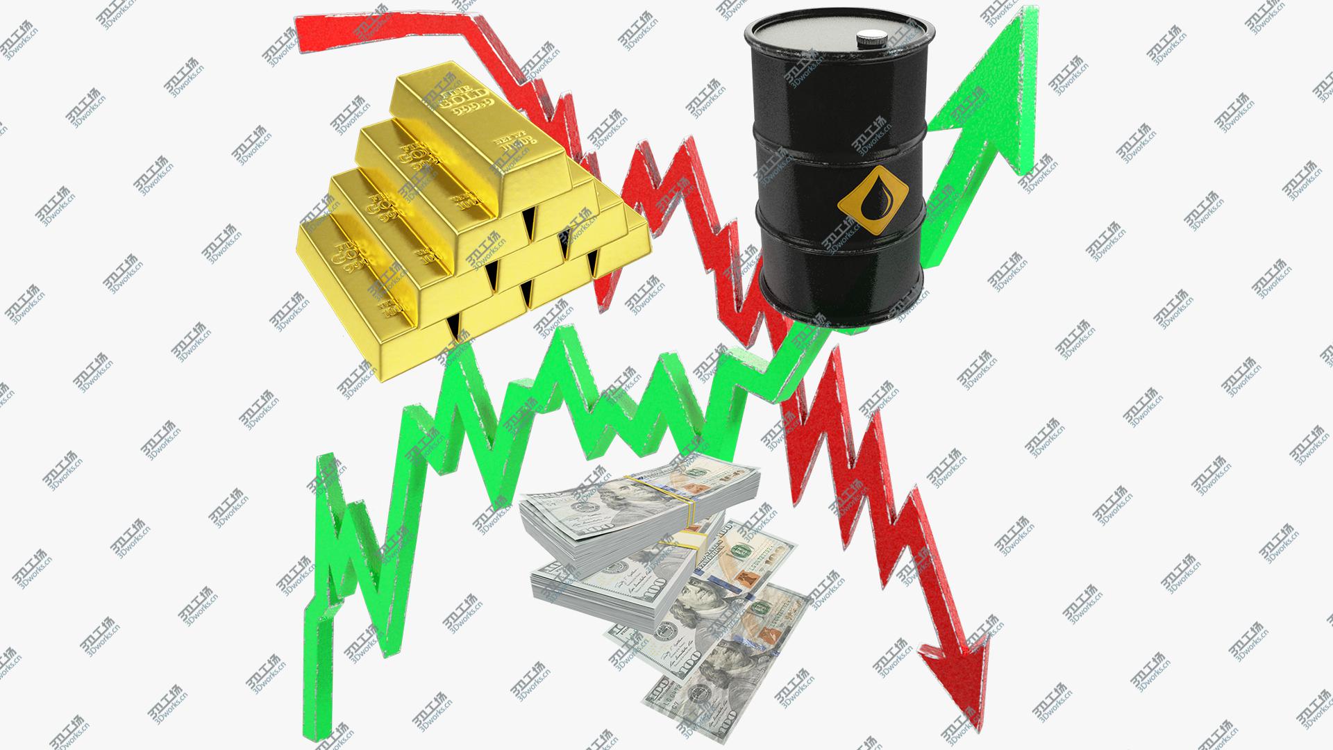 images/goods_img/202104021/3D Gold and Money and Oil Barrel Collection V2/2.jpg